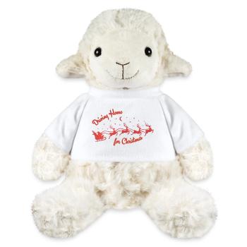 Driving Home for Christmas Santa Claus red night - MiniFeet® Sheep Annika - white - Front