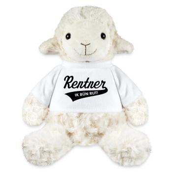 Rentner – Ik Bün Rut! (Plattdeutsch / Black) - MiniFeet® Schaf Annika - Weiß - Vorne