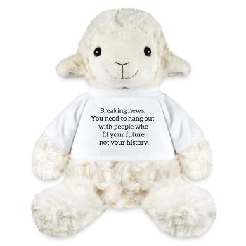 Motivational saying - MiniFeet® Sheep Annika - white - Front