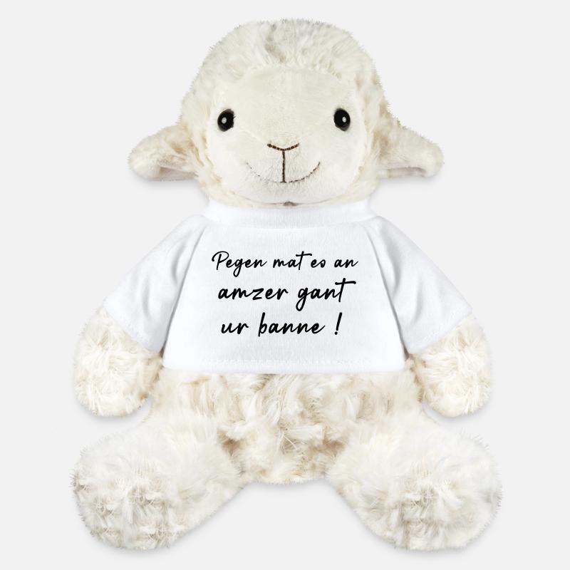 Pegen mat eo an amzer gant your banne! - MiniFeet® Sheep Annika - white