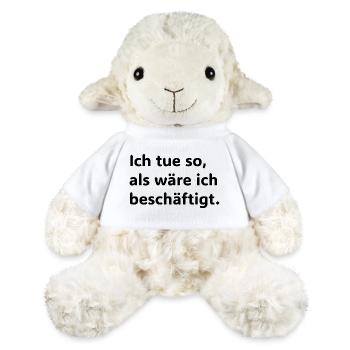 Je suis so, aux wäre ich beschäftigt Lustiger Büro - Mouton en peluche Annika MiniFeet® - blanc - Devant