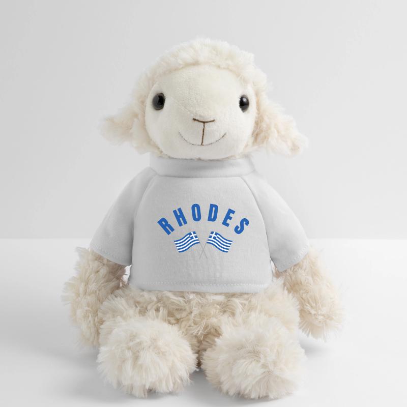 Drapeaux grecs de Rhodes croisés Mouton en peluche Annika MiniFeet®