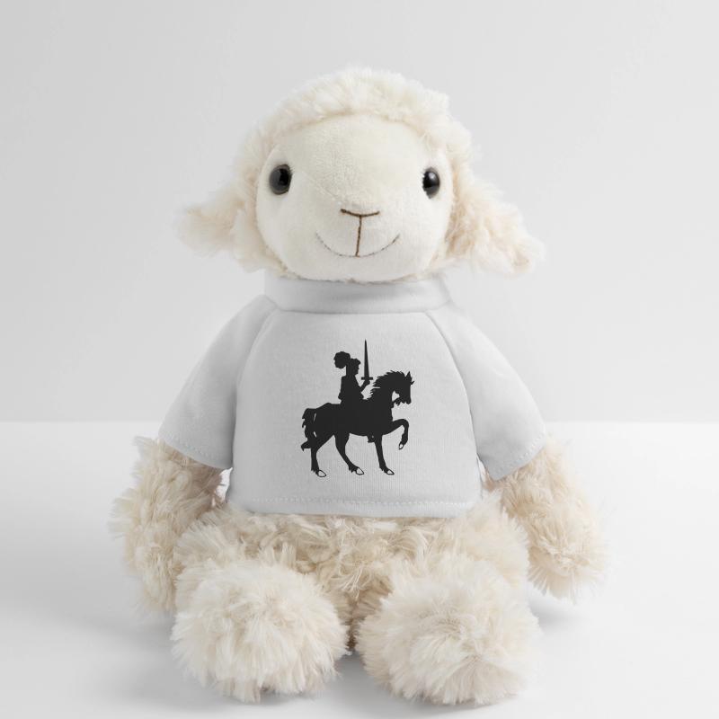 Chevalier avec épée et cheval Mouton en peluche Annika MiniFeet®