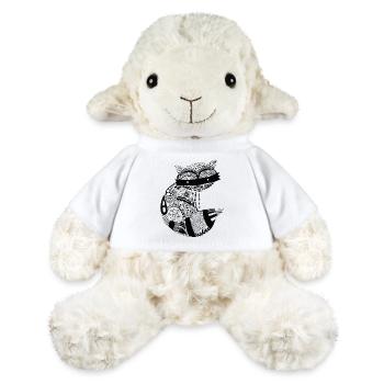 Waschbär - MiniFeet® Schaf Annika - Weiß - Vorne