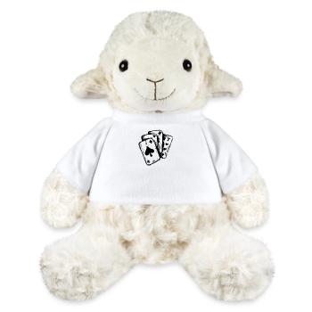 Jeu de cartes - Mouton en peluche Annika MiniFeet® - blanc - Devant