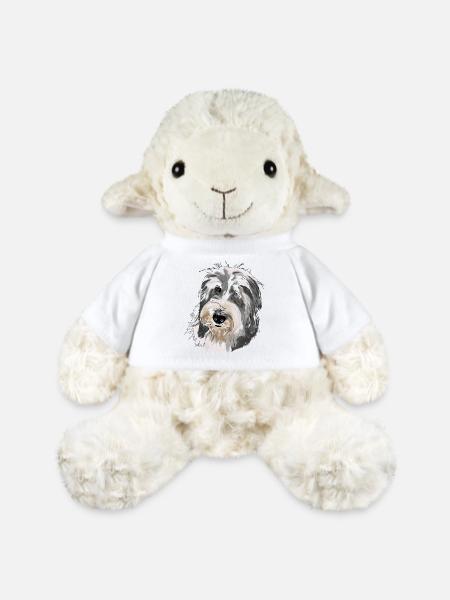Bearded Collie - MiniFeet® Schaf Annika - Weiß