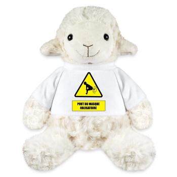 Danger pet - Mouton en peluche Annika MiniFeet® - blanc - Devant