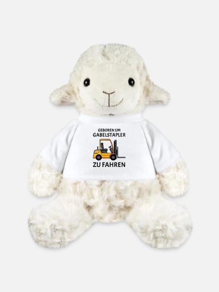 Gabelstapler Stapler Shirt - MiniFeet® Schaf Annika - Weiß