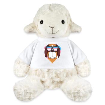 Transgender Transsexual St. Bernard Dog - MiniFeet® Sheep Annika - white - Front