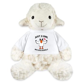 Möwe Spruch Mädchen Nordsee - MiniFeet® Schaf Annika - Weiß - Vorne