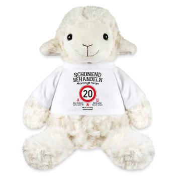 20. Geburtstag Schonend Behandeln 20 Tempolimit 20 - MiniFeet® Schaf Annika - Weiß - Vorne