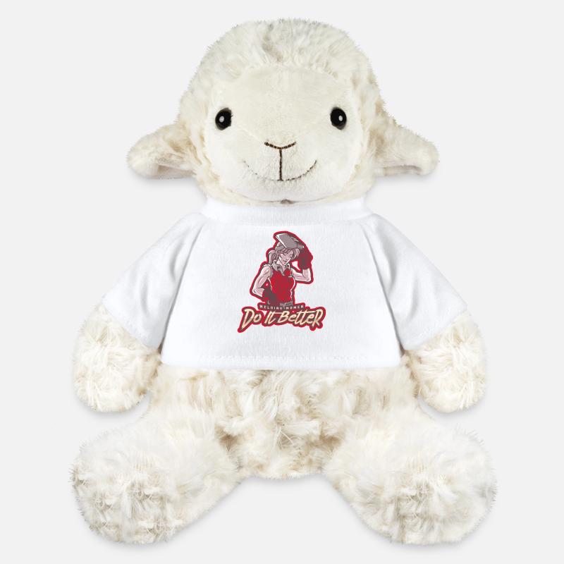 Schweißende Powerfrau – Do It Better - MiniFeet® Schaf Annika - Weiß