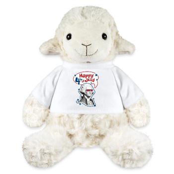 4 juillet - Jour de l’indépendance. Si vous aimez la liberté - Mouton en peluche Annika MiniFeet® - blanc - Devant