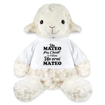 Un mateo pas chiant ce n est pas un vrai mateo - Mouton en peluche Annika MiniFeet® - blanc - Devant