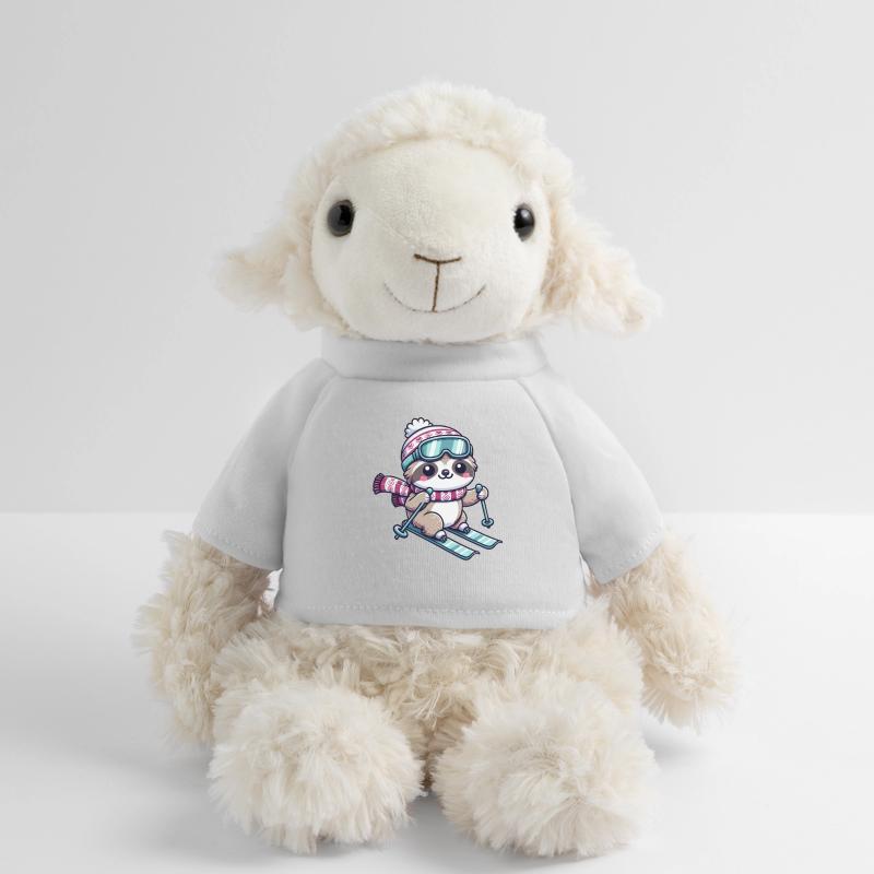 Cute Comic Sloth Skiing MiniFeet® Sheep Annika