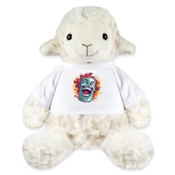 Une boîte avec un drôle de clown - Mouton en peluche Annika MiniFeet® - blanc - Devant