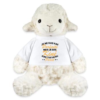 Kinésithérapeute Humour Kinésithérapie Kiné - Mouton en peluche Annika MiniFeet® - blanc - Devant