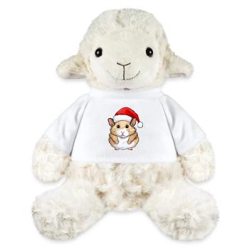 Hamster Christmas Animal Head - MiniFeet® Sheep Annika - white - Front