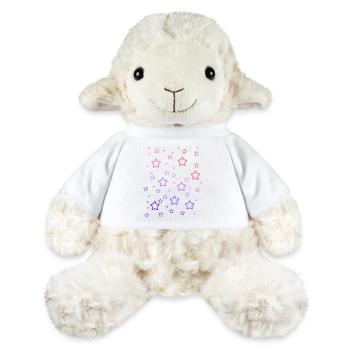 Regenbogen-Sterne - MiniFeet® Schaf Annika - Weiß - Vorne