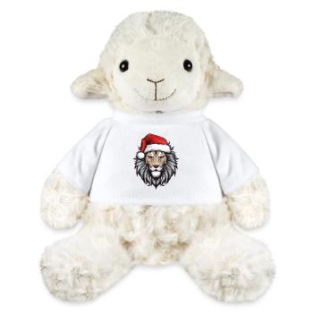 Lion Head Christmas Portrait - MiniFeet® Sheep Annika - white - Front