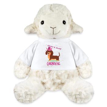 Dackel, Karneval, Fasching, Helau, Alaaf, Western - MiniFeet® Schaf Annika - Weiß - Vorne