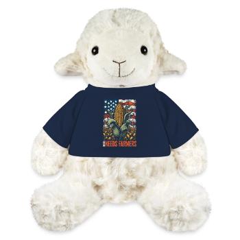 America Needs Farmers - Geschenk für USA Bauern - MiniFeet® Schaf Annika - French Navy - Vorne
