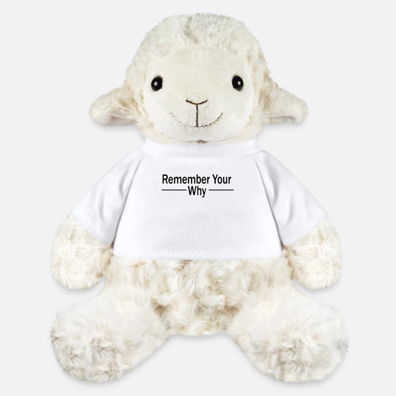 Funny Sarcastic Inspirational Remember Your Why - MiniFeet® Sheep Annika - white