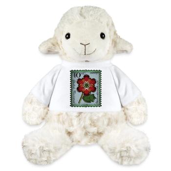 Briefmarke Adventsstern - MiniFeet® Schaf Annika - Weiß - Vorne
