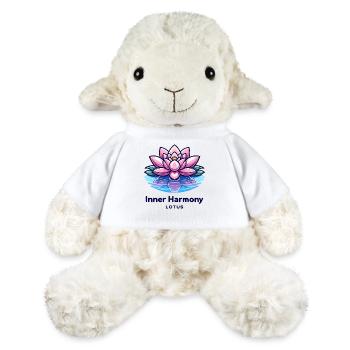 Inner Harmony Lotus - Heiteres Wasser- und Blumendesign - MiniFeet® Schaf Annika - Weiß - Vorne