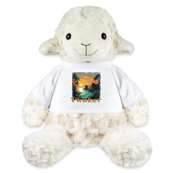 Coucher de soleil de Phuket Style Grunge - Mouton en peluche Annika MiniFeet® - blanc - Devant
