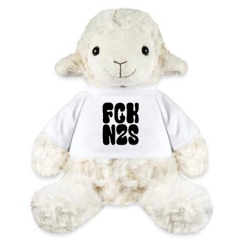 FCK NZS - Contre la droite - Plus jamais ça c’est maintenant - Mouton en peluche Annika MiniFeet® - blanc - Devant