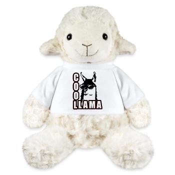 Cooles Lama mit Sonnenbrille - MiniFeet® Schaf Annika - Weiß - Vorne