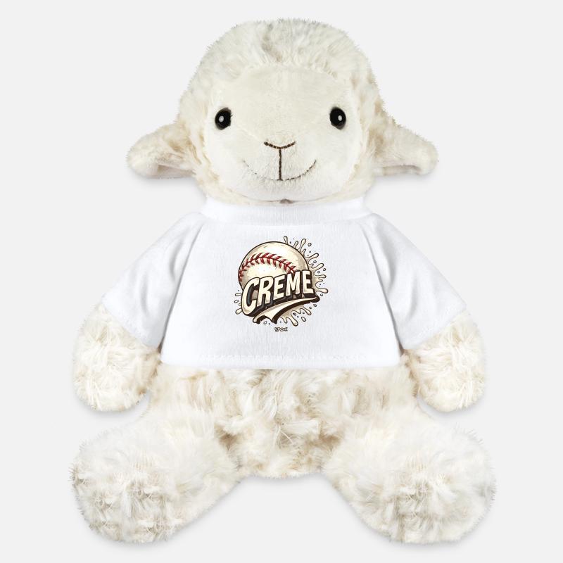 Crème de baseball - Mouton en peluche Annika MiniFeet® - blanc
