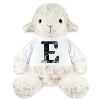 Green Marbled Letter E - MiniFeet® Sheep Annika - white - Front