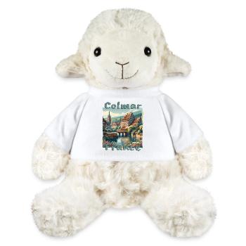 Colmar Old Town Half-Timbered House Grunge Look - MiniFeet® Sheep Annika - white - Front