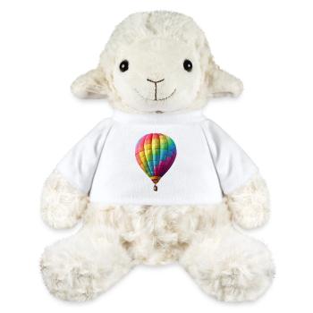 Colorful Floating Dreams in Hot Air Balloon - MiniFeet® Sheep Annika - white - Front