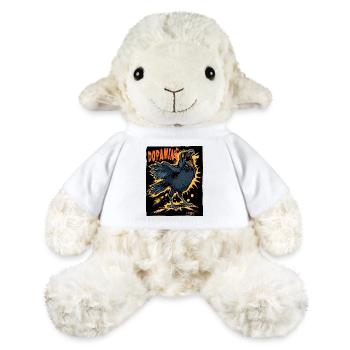 Le corbeau drôle et fou de dopamine - Mouton en peluche Annika MiniFeet® - blanc - Devant