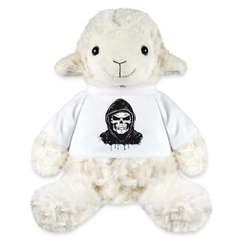 Schädel,Skull,Totenkopf mit Hoodie Kapuze - MiniFeet® Schaf Annika - Weiß - Vorne