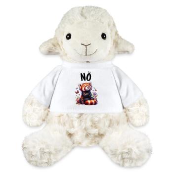 Panda roux Drôle de dicton Nope Renard de Feu - Mouton en peluche Annika MiniFeet® - blanc - Devant