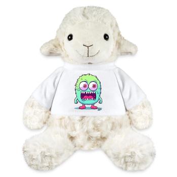 Monstre mignon et drôle - Mouton en peluche Annika MiniFeet® - blanc - Devant