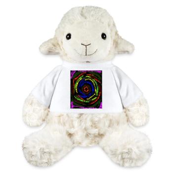 Concentric Colored Lines, Abstract Drawing - MiniFeet® Sheep Annika - white - Front