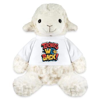 Retour affectueux de l’empreinte de l’enseignant - Mouton en peluche Annika MiniFeet® - blanc - Devant
