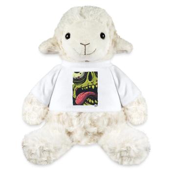 Zoom sur ce visage de zombie : effrayant et élégant ! - Mouton en peluche Annika MiniFeet® - blanc - Devant