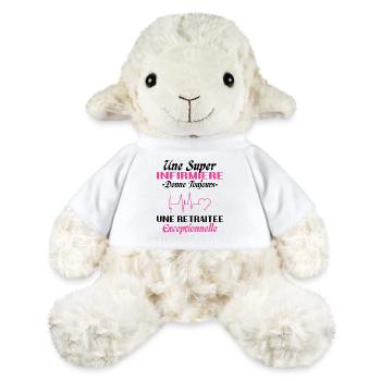 Pensionierte Krankenschwester Humor, Ruhestandsgeschenk - MiniFeet® Schaf Annika - Weiß - Vorne