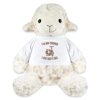 I m Not Cranky I Keep it Reel Funny Fishing _ Fish - MiniFeet® Sheep Annika - white - Front