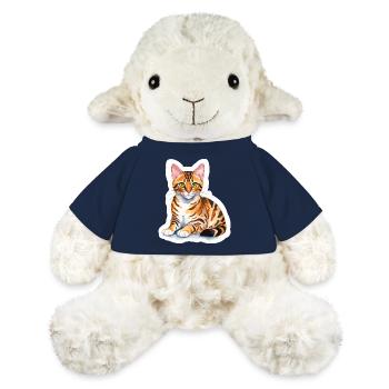 Bengal Cat Watercolors - MiniFeet® Sheep Annika - french navy - Front