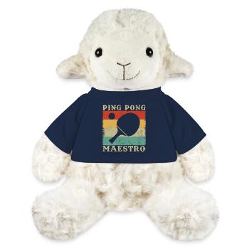 Tischtennismeister Geschenk Humor - MiniFeet® Schaf Annika - French Navy - Vorne