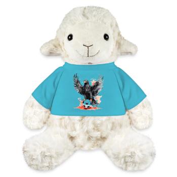 Adler Fußball Bunt Österreich Tier Design Print - MiniFeet® Schaf Annika - Atollblau - Vorne