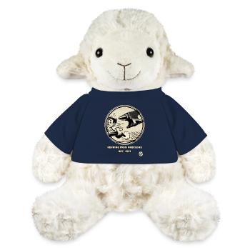 Homme de dessin animé vintage fuyant les problèmes - Mouton en peluche Annika MiniFeet® - bleu marine - Devant