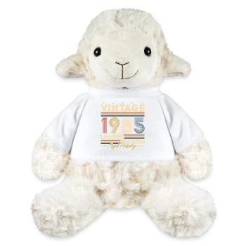 1985 Vintage Retro Cadeau D’anniversaire - Mouton en peluche Annika MiniFeet® - blanc - Devant